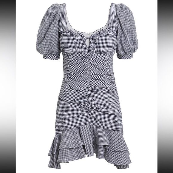 Jonathan Simkhai Puff Sleeve mini Dress, US4 - Picture 4 of 11